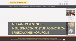 Desktop Screenshot of institut-alternativa.org